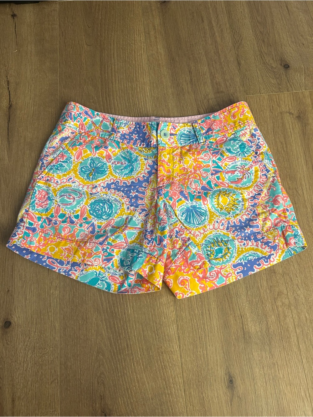 Lilly Pulitzer Bright Multicolor Printed Bermuda Shorts